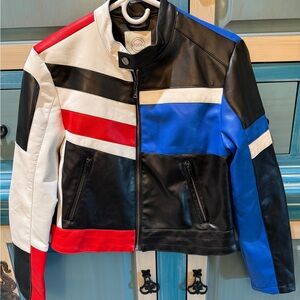 Stoosh Multicolor Leather Jacket